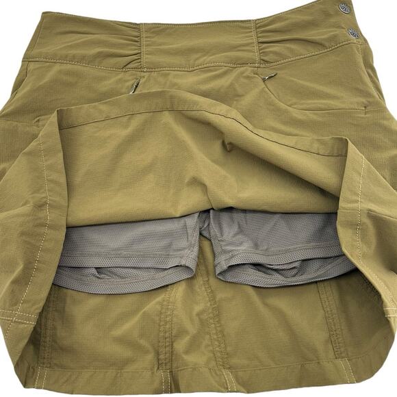 ATHLETA Olive Green Skorts Side Button Closure Front Pockets Women's Size 2 - Picture 6 of 9